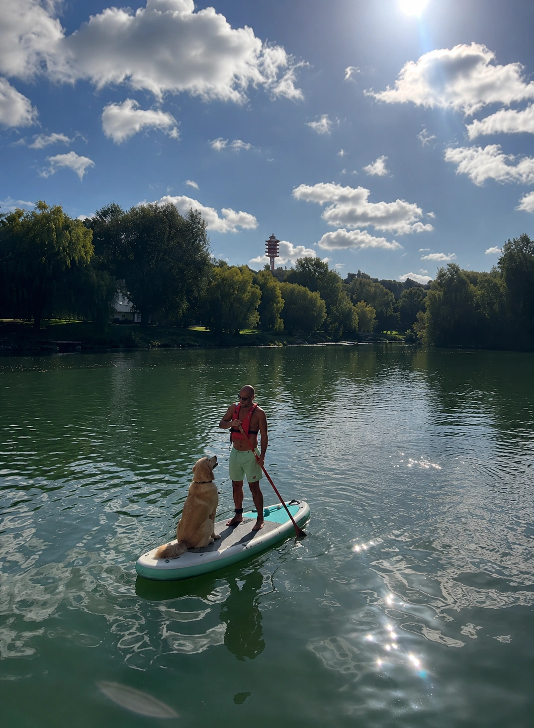 Balade paddle dog sur la Marne avec Beach Paddle